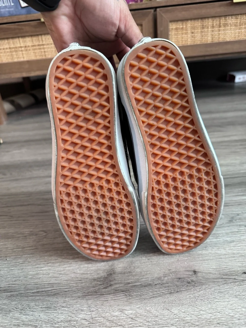 Supreme Black and White Old Skool Vans - Picture 5 of 5
